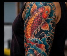 Tattoo photo example 3: Custom illustrative tattoo