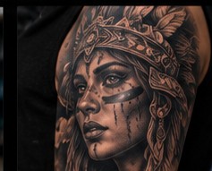 Tattoo photo example 4: Rose tattoo