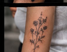 Tattoo photo example 18: Butterfly shoulder tattoo